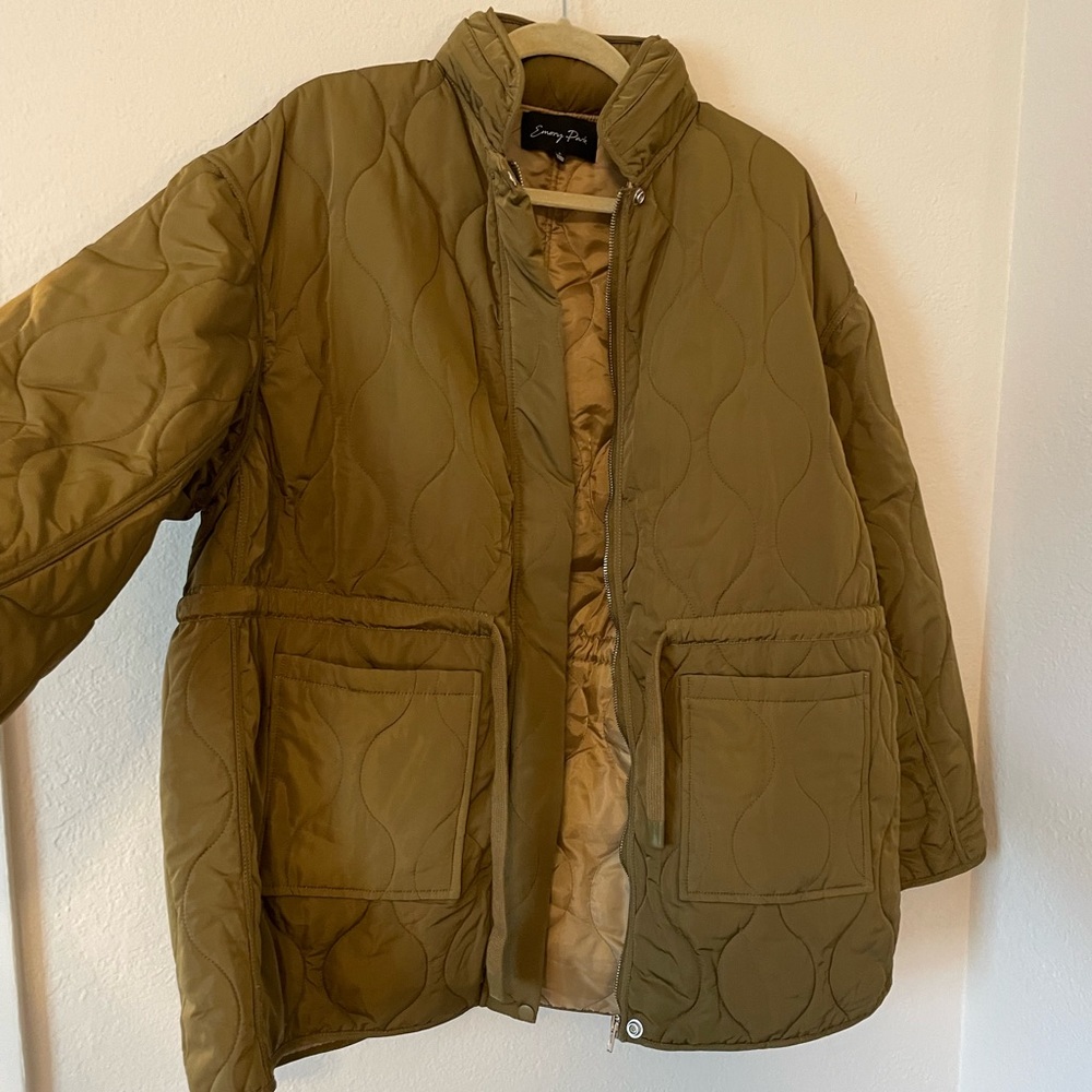Emory Park Quilted Field Jacket Olive size L